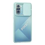 Poco F3 Kılıf Palm Buzlu Kamera Sürgülü Silikon - Turkuaz