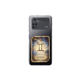 Poco M4 Pro ile Uyumlu Burç Kartları İkizler Tasarımlı Şeffaf Silikon Kılıf