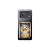 Poco M4 Pro ile Uyumlu Burç Kartları Yangeç Tasarımlı Şeffaf Silikon Kılıf