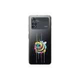 Poco M4 Pro ile uyumlu Splash arı tasarımlı şeffaf silikon kılıf
