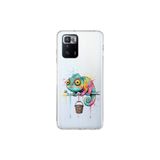 Poco X3 GT ile Uyumlu Splash Bukalemun Tasarımlı Slimfit Şeffaf Silikon Kılıf