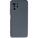 Poco X3 Gt Kılıf Nano İçi Kadife Silikon - Gri
