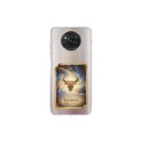 Poco X3 NFC ile Uyumlu Burç Kartları Boğa Tasarımlı Şeffaf Silikon Kılıf