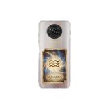 Poco X3 NFC ile Uyumlu Burç Kartları Kova Tasarımlı Şeffaf Silikon Kılıf