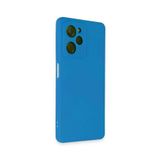Poco X5 Pro 5G Uyumlu Fuchsia Nano İçi Kadife Silikon Telefon Kılıfı Mavi