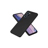 Poco X5 Pro 5G Uyumlu Fuchsia Nano İçi Kadife Silikon Telefon Kılıfı Siyah
