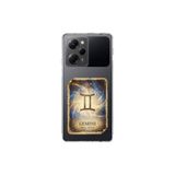 Poco X5 Pro ile Uyumlu Burç Kartları İkizler Tasarımlı Şeffaf Silikon Kılıf