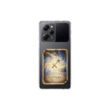 Poco X5 Pro ile Uyumlu Burç Kartları Yay Tasarımlı Şeffaf Silikon Kılıf