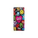 Poco X5 Pro ile Uyumlu Grafiti Aşk Tasarımlı Şeffaf Silikon Kılıf