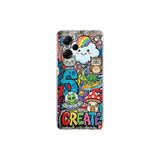 Poco X5 Pro ile Uyumlu Grafiti Create Art Tasarımlı Şeffaf Silikon Kılıf