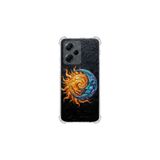 Poco X5 Pro ile uyumlu Köşe Korumalı Kılıf Metamorfoz Kozmik Dans Tasarımlı Uv Baskılı