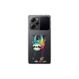 Poco X5 Pro ile Uyumlu Splash Tembel Hayvan Tasarımlı Slimfit Şeffaf Silikon Kılıf