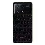 Poco X6 Pro Uyumlu Klavye Tuşları Baskılı Silikon Kılıf