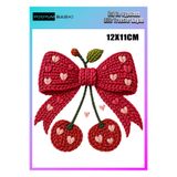 podyum baskı Ütü ile Yapışan Tekstil Dtf Baskı Tişört örgü efektli kiraz Baskısı