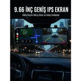 Poebgo Familys Araç Içi Ayna Carplay Dokunmatik Multimedya ve Kamera Kayıt Ekranı - Standart - 1 GB
