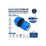 POELSAN Mavi Seri Kablin Redüksüyon Maşon Boru Sulama Kangal Boru Düşürücü 32 X 25 ( 1 Adet)