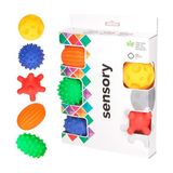 Poema & Rosa Sensory 5'li Renkli Plastik Bebek Banyo Topu Seti – Masaj ve Duyu Gelişimi, 0-4 Yaş Bebekler için
