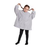 POFFY Çocuk Oversize Giyilebilir Battaniye TEK BEDEN ÇOK RAHAT 11 Yaş Altı Unisex Hoodie Peluş Kapüşonlu Sweatshirt