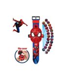 Pofika Çocuk Spider-man Figürlü Projeksiyonlu Dijital Kol Saati