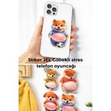 Pofika Yeni Trend Telefon Stıcker Jel Göbekli Köpek Stres Oyuncağı 1 Adet