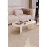 POFİTTO LUNA ORTA SEHPA TRAVERTEN DESENLİ