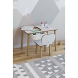 Pofitto Montessori Çocuk Masası - Oyun Masası - Aktivite Masası - Çalışma Masası - Etkinlik Masası - Beyaz