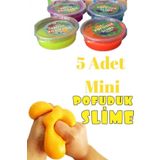 Pofuduk Slime MİNİ Oyun Hamuru Slaym 5 Adet Oyun Hamuru