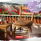 Pofuduk Yuvarlak Sandalye Minderi|Mutfak,Balkon,Bahçe Dekoratif Minderi|Yumuþak Dolgu Kahverengi