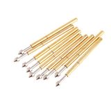 Pogo Pin P75-E2 100 Adet Set Altın Kaplama Yaylı Test Probu Pim 1.3mm Konik Kafa Programlayıcı Prob Arm Pic Atmel Eprom Flash Bios