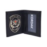 Pöh Rozetli Cüzdan Polis Özel Haretkat Cüzdanı Siyah