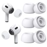 Pohgelan AirPods Pro 2./1. Nesil Yedek Kulak Uçları, Gürültü Azaltma Deliği ve Dahili Toz Koruma Ekranı, Temizleyici kitli USB-C Şarj Kutusu için -3 Boyut (S/M/L) -Beyaz