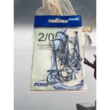 Pohu Pesca Uzun Pa.la Delikli Sap 2/0 Numara 18'li Paket Parlak Mavi M-9946 Sb Baitholder Olta Iğnesi