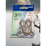 POHU Uzun Pa.la Delikli Sap 3/0 Numara 15'li Paket Beyaz M-9946 Baitholder Olta Iğnesi - 00