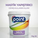 Point Boya Tam-Fix - Çok Amaçlı Mastik Yapıştırıcı, İzolasyon Malzemesi (Gri, 1 Kg)