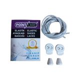 Point Care Akıllı Kilitli Elastik Ayakkabı Bağcık 100 cm - Beyaz