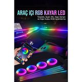 Point Marketing Araç Içi Atmosfer Ambiyans LED Neon Rgb App Kontrollü 18 Parça