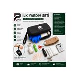 Point Marketing Araç Ilk Yardım Seti Trafik Kanununa Uygun Tam Donanımlı Ilk Yardım Çantası Siyah Acil Durum Seti