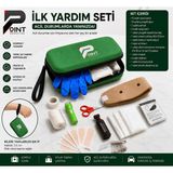 Point Marketing Araç Ilk Yardım Seti Trafik Kanununa Uygun Tam Donanımlı Ilk Yardım Çantası Yeşil Acil Durum Seti