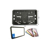 Point Parlak Siyah Motor Plakalık Piano Black Takmatik Plakalık Çerçevesi 26x17cm