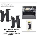 Point Tablet ve Telefon Tutucu Araç Içi Arka Koltuk Kafalık Model Robotik Profesyonel - Siyah