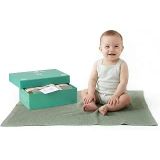 Pointelle Tencel Bebek Battaniyesi 76,2 X 101,6 Cm, Yeşil, Oeko-Tex Sertifikalı, İpeksi Yumuşak Örgü, Termal Düzenleyici Kundak Yenidoğan Battaniyesi