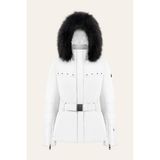 Poıvre Blanc W24-0801-WO Stretch Kadın Kayak Montu POI.2408011_WHT Mont - Beyaz