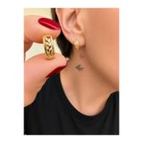POKAK XUPING JEWELRY Kadın 14K Altın Kaplama Başak Halka Küpe