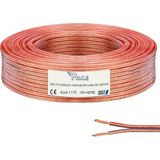 Poke 2x0.75 Hoparlör Kablosu Şeffaf Kordon 100MT PK-1170 - Şeffaf