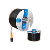 Poke 64 Tel Gold Anten Uydu Kablosu RG6/U6 1.02 100 Metre Siyah PK-1364
