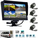 Poke 7'' Dvr Araç Monitör Set 4 Kameralı Sd Kayıt'lı Full Hd Rose Mr-08