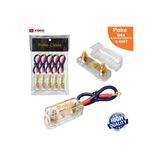 poke audio Oto Anfi Sigorta Kablolu 100a 1.Kalite Vidalı 5 Adet Poke PK-6771