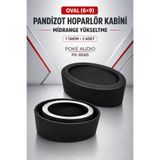 poke audio Oval (6x9) Pandizot Oto Hoparlör Midrange Yükseltme Kabini Plastik 1 Takım 2 Adet PK-8686