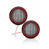 Poke Kırmızı Neon Ledli 20 cm Midrange Hoparlör Kapak 2 Adet