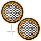 Poke Ledli Hoparlör Kapak 16CM 2ADET 12V PK-5050, Amber